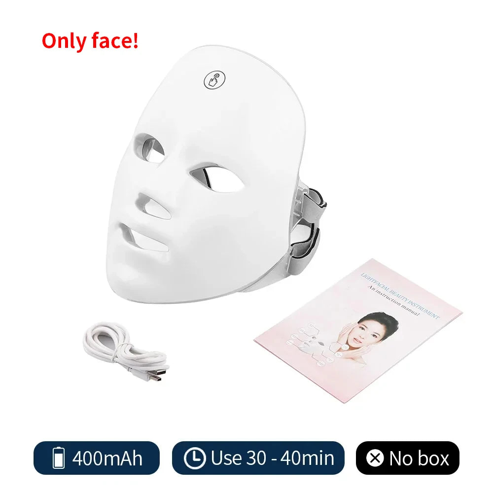 Masque LED Sans Fil – (Visage & Cou)