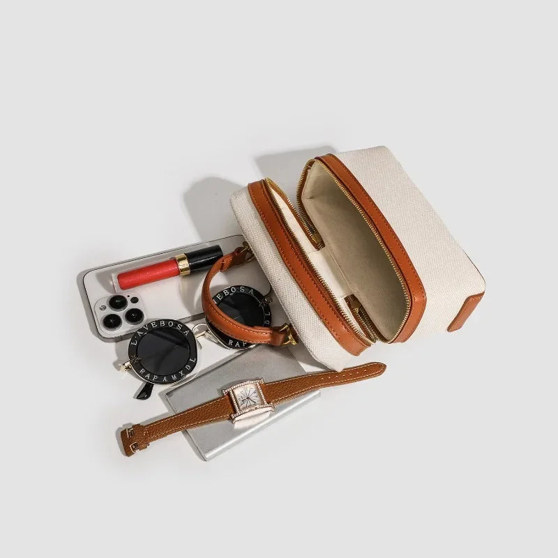 Sac Box en Toile – Élégance Décontractée